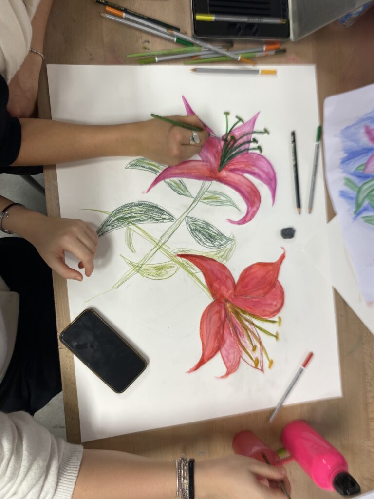 Kunstprojekt „Lilie als Symbol“